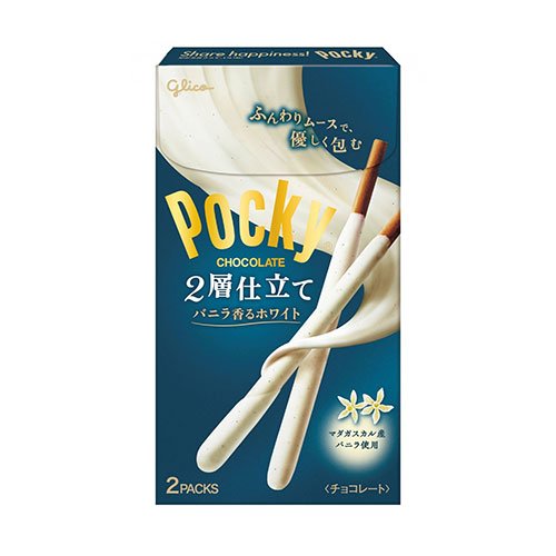 Glico Pocky White Double Coating Vanilla & Milk 52,2g