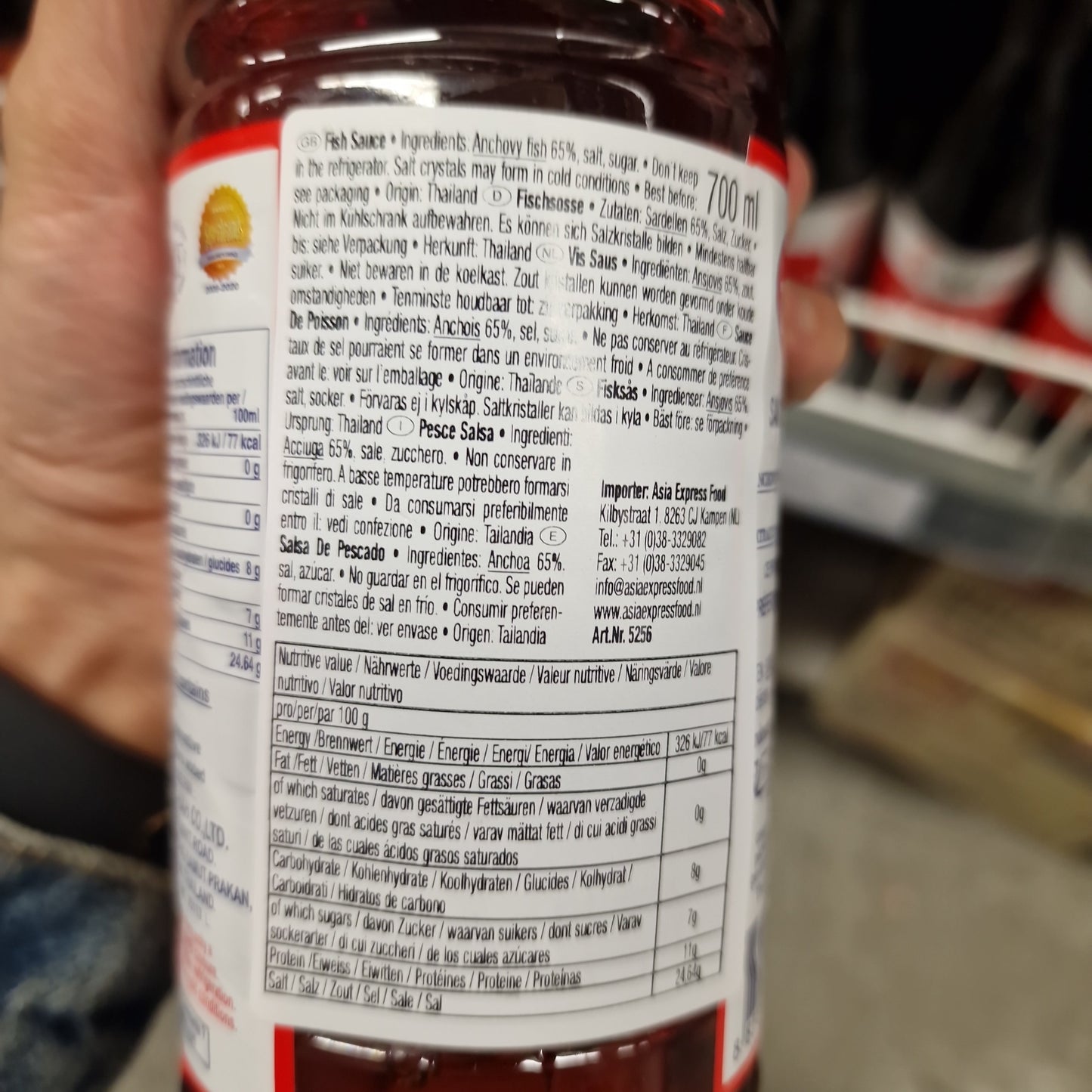 tiparos fisksås thai 700ml