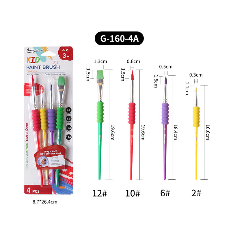 Barnset av pensel 4-pack