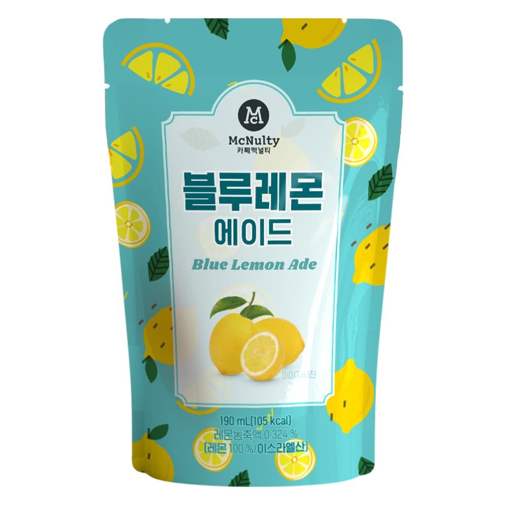Koreanskt Café Mcnulty Blue lemon Ade 190ml