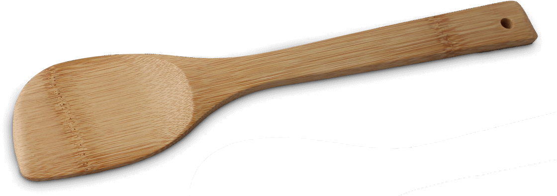 Spatel i bambu. Storlek: 30 cm.