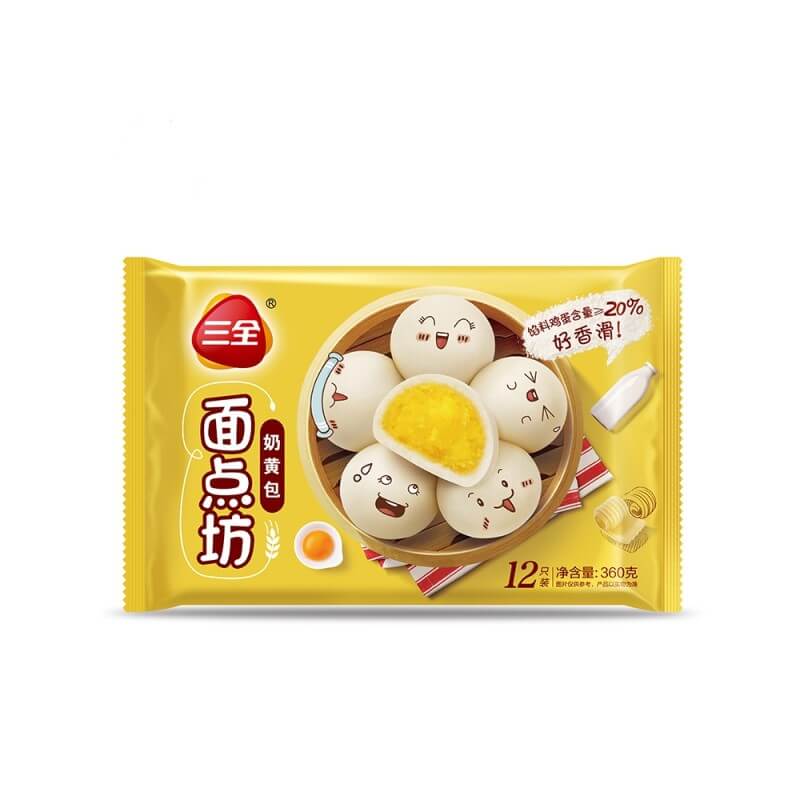 Buns med vaniljkräm 360g 12-pack, SanQuan