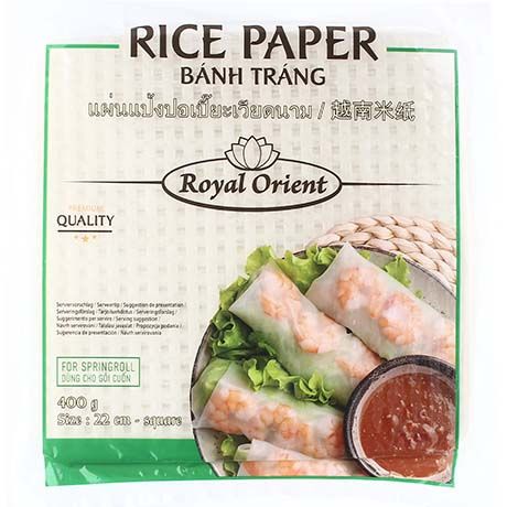 Fyrkantiga Rispapper 22cm 400g, Royal Orient