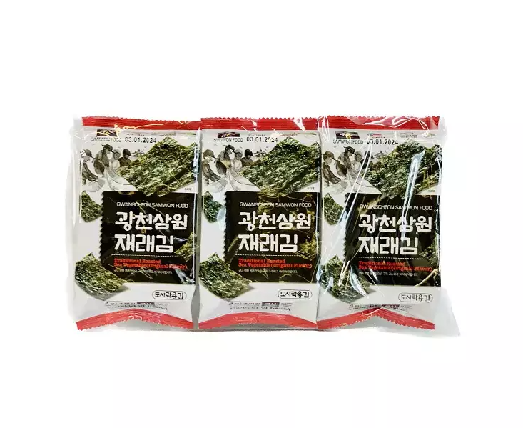 koreansk sjögräs snacks orginal 4gx3, Samwon