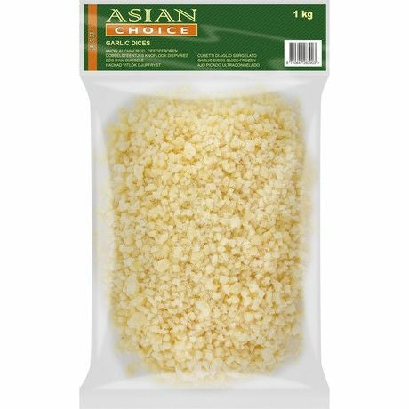 Fryst hakad vitlök (Bitar) 1kg, Asian Choice
