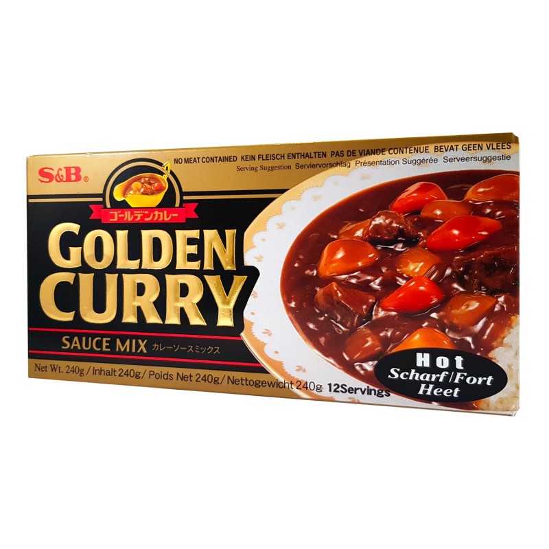 S&B Japansk Golden Curry kub (Stark) 220g