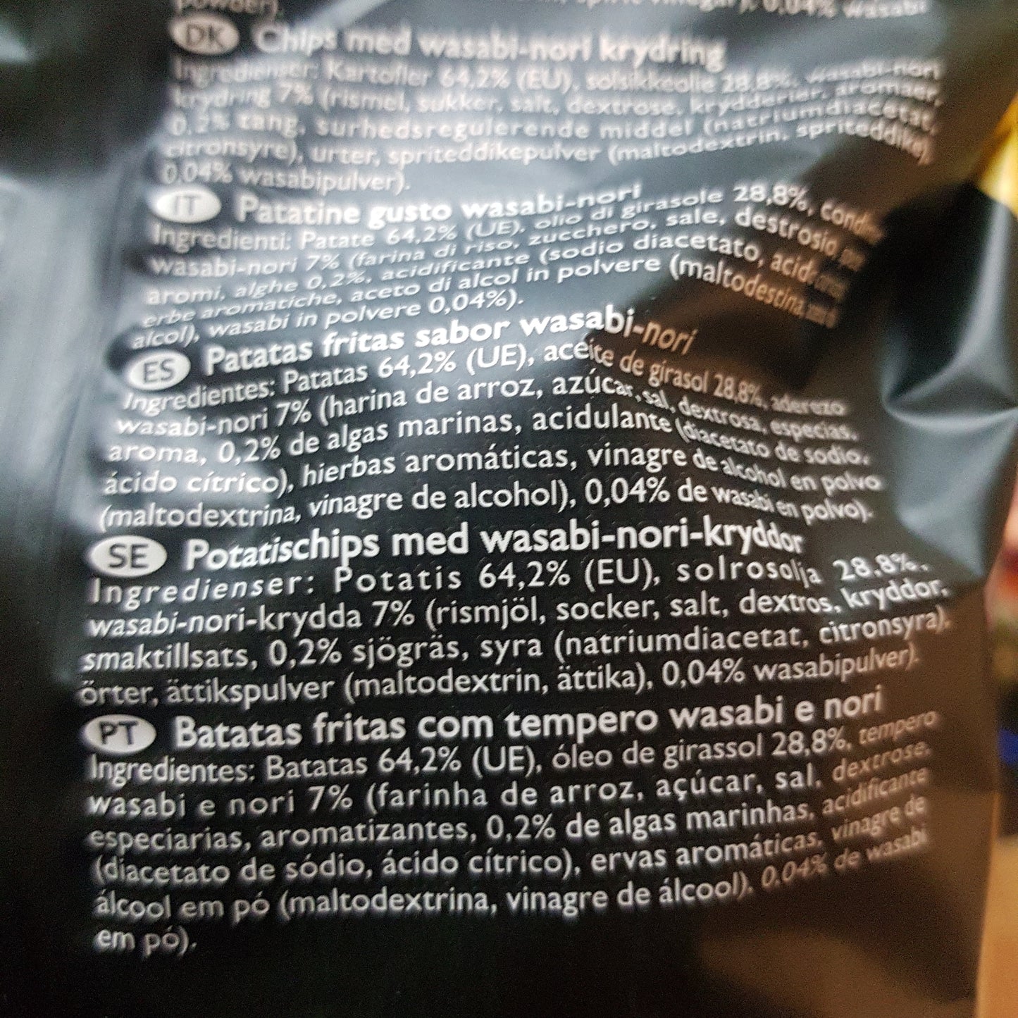 Japanska Chips, Wasabi & Nori, Koikeya, 100g