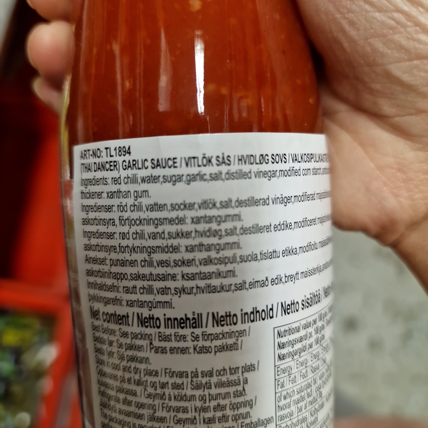 Chillisås med Vitlök Smak 300ml, Thai Dancer