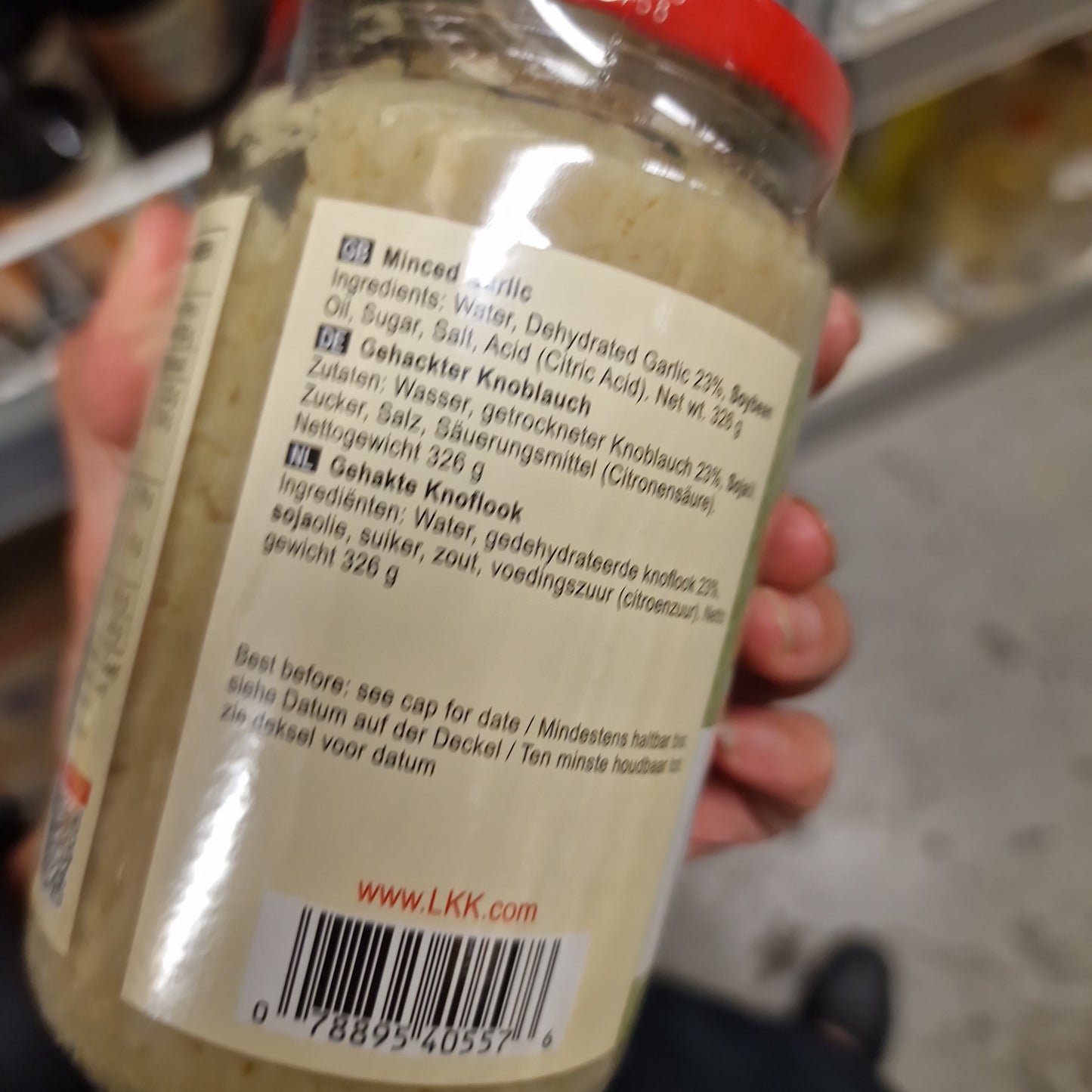 Krossad Vitlök 326g, LKK