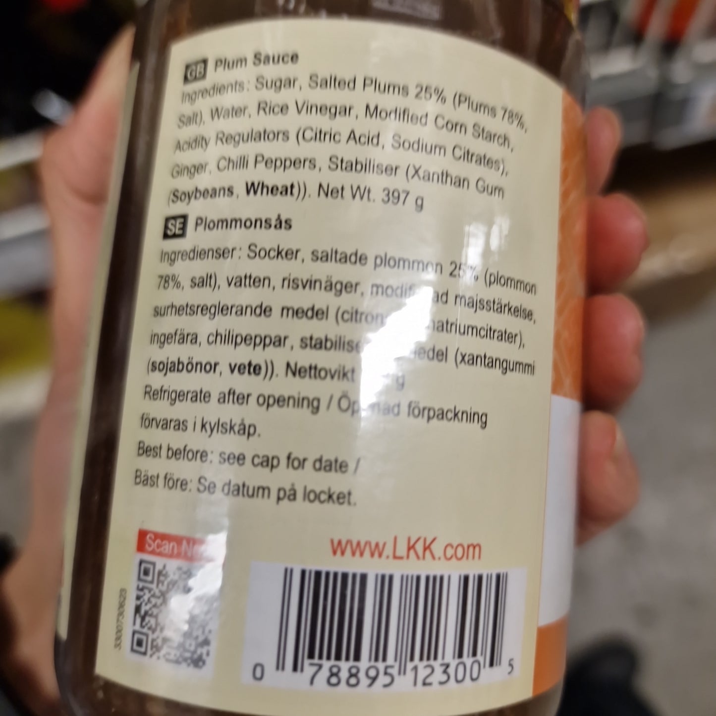 Plommonsås 397g, LKK