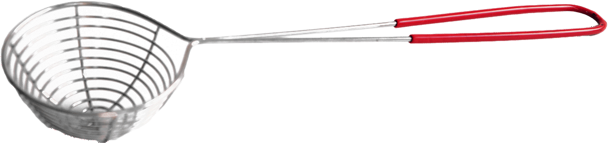 Rostfritt röd hot pot slev