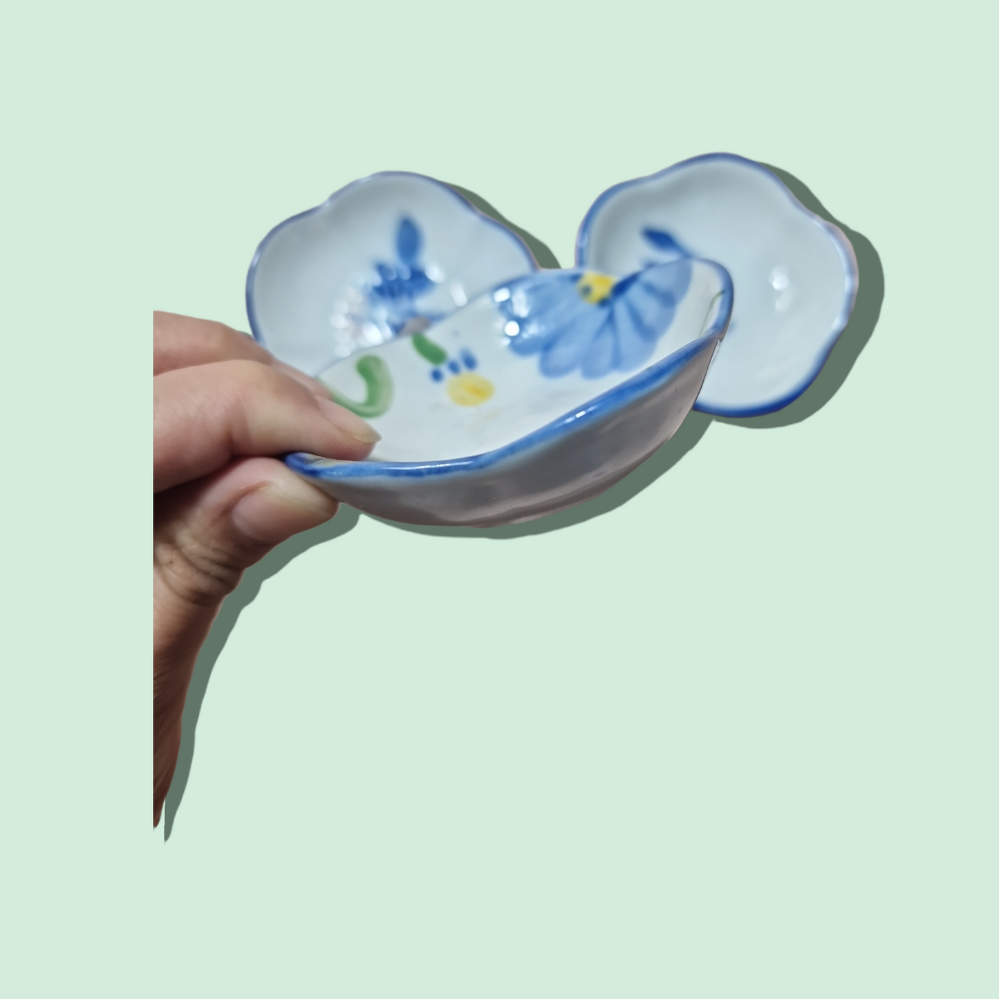 Små Blommiga Sås fat