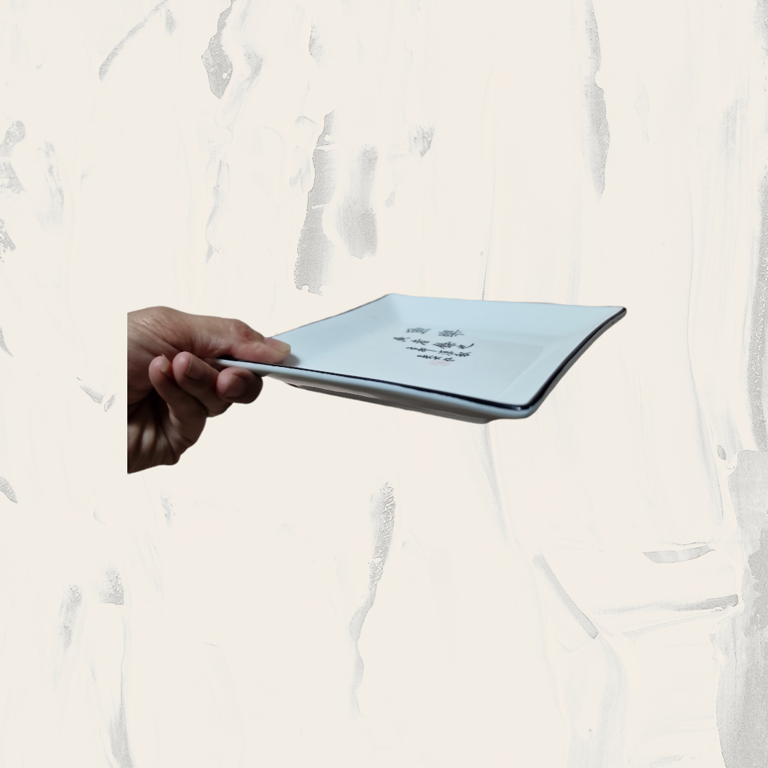 Assiett Kinesisk Tecken