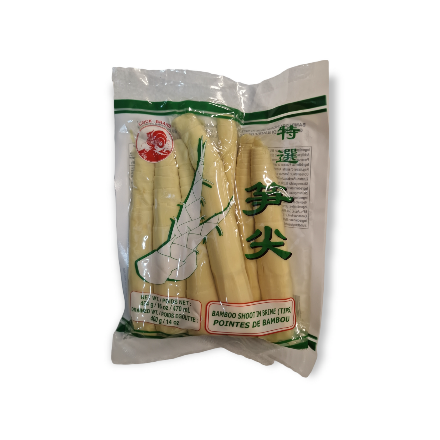 Cock pickled bamboo tips (peeled) 400g