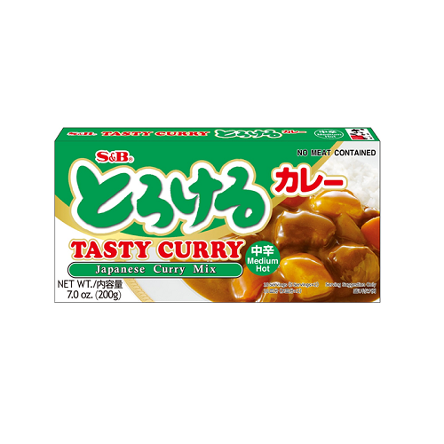 S&B Tasty Curry sauce Mix medium Hot 200 g