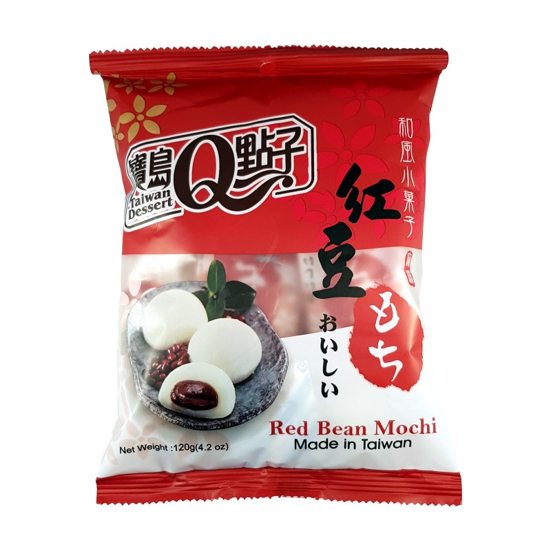 Mochi med Röda Bönor 120g, Taiwan Q Dessert