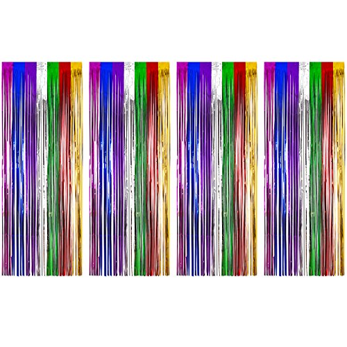 färgglada glitter dörrdraperi
