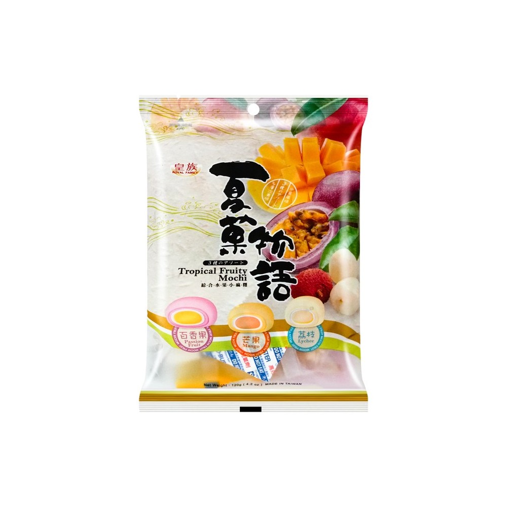 Mixed Mochi med Tropisk Frukt 120g, Royal Family