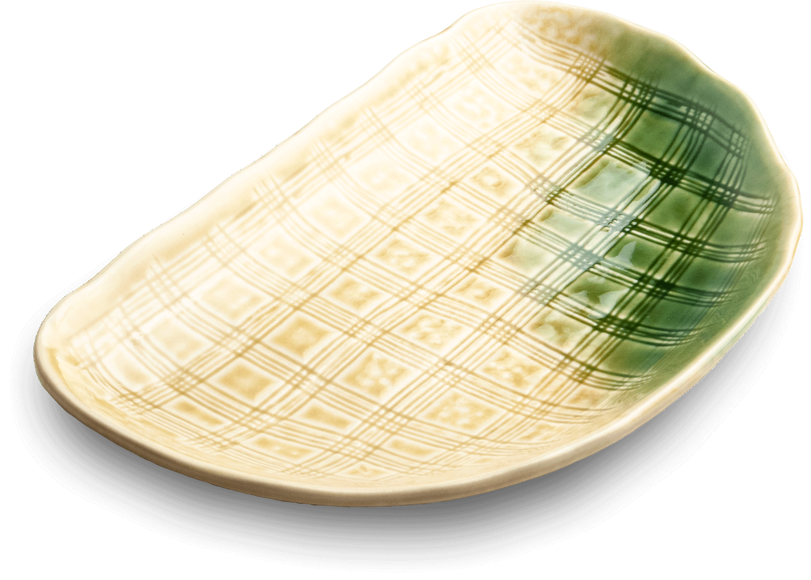 Sushi Tallrik Grön 22x13,5 cm | H3cm