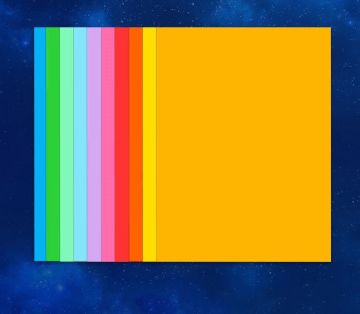 100ark 70g färgglada A4 papper