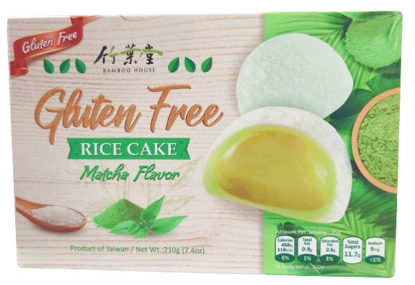 Bamboo House ,Gluten Fri Mochi Grön Te (Matcha) 210g