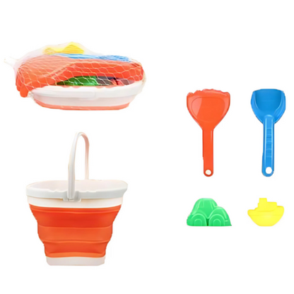 SANDSET 5 DELAR M. IHOPFÄLLBAR HINK