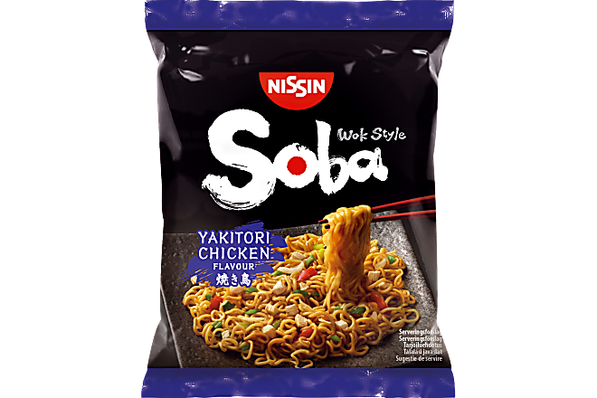 Snabbnudlar Soba Yakitori Chicken 110g, Nissin
