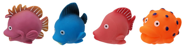 Badleksaker Fiskar 4-pack
