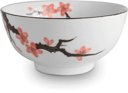 Mellanstor skål med Sakura-motiv. Storlek: Ø15,5 cm | H7,5 cm.