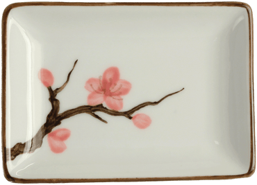 Såsskål med Sakura-motiv. Storlek: 9×6,5 cm | H1,5 cm.