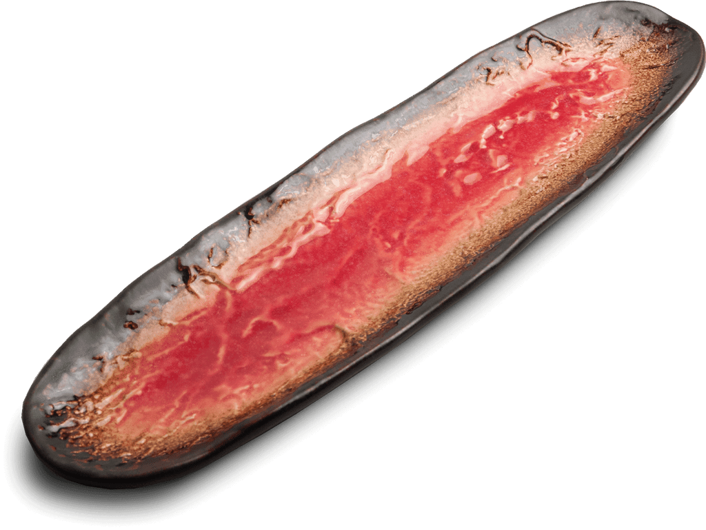 Röd Sushi fat avlång Yaketa 41 x 11,5 cm | H2 cm