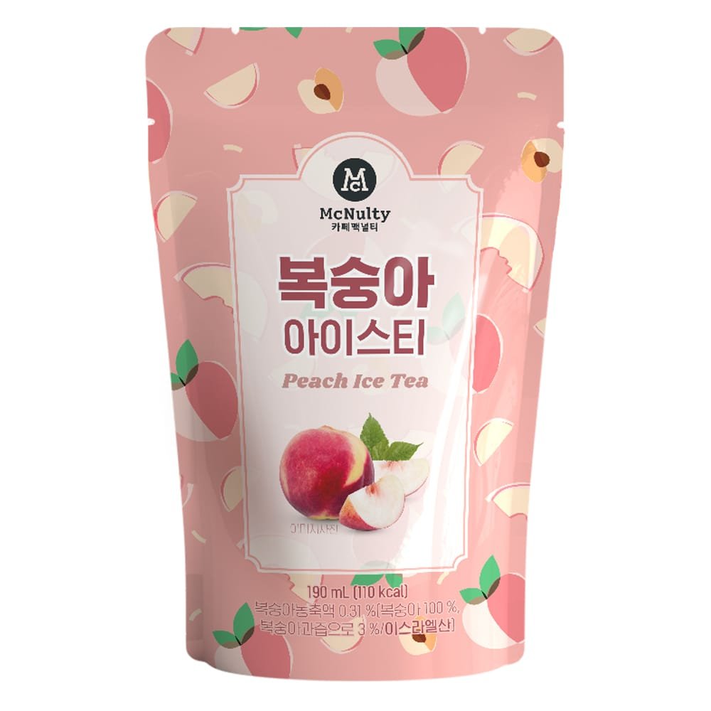Koreanskt Café Mcnulty Blue Peach Ice Tea 190ml
