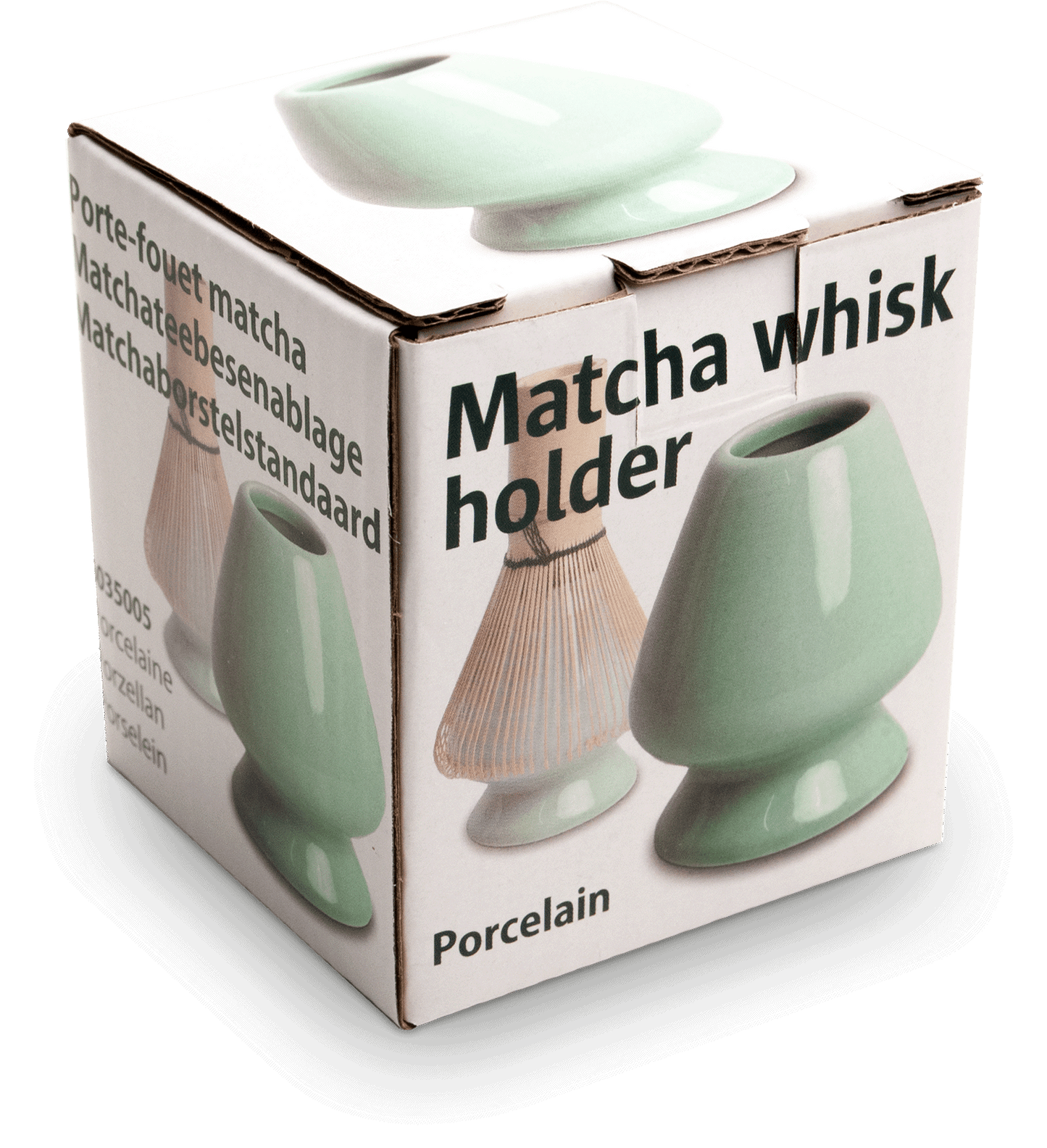 Matchavispehållare i mintgrön. Storlek: Ø6 cm | H8 cm.