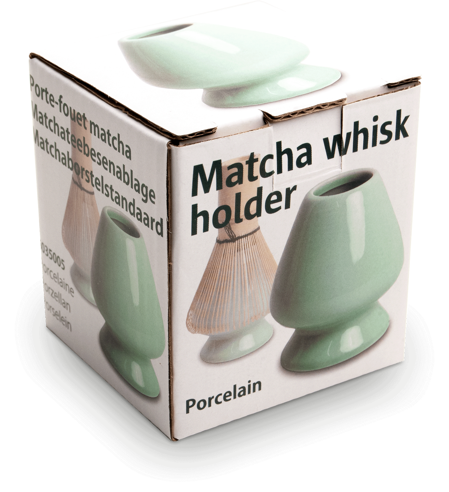 Matchavispehållare i mintgrön. Storlek: Ø6 cm | H8 cm.