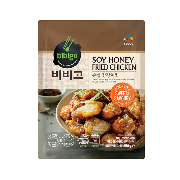 Koreansk Friterad Kyckling med Soja & honung 350g, Bibigo