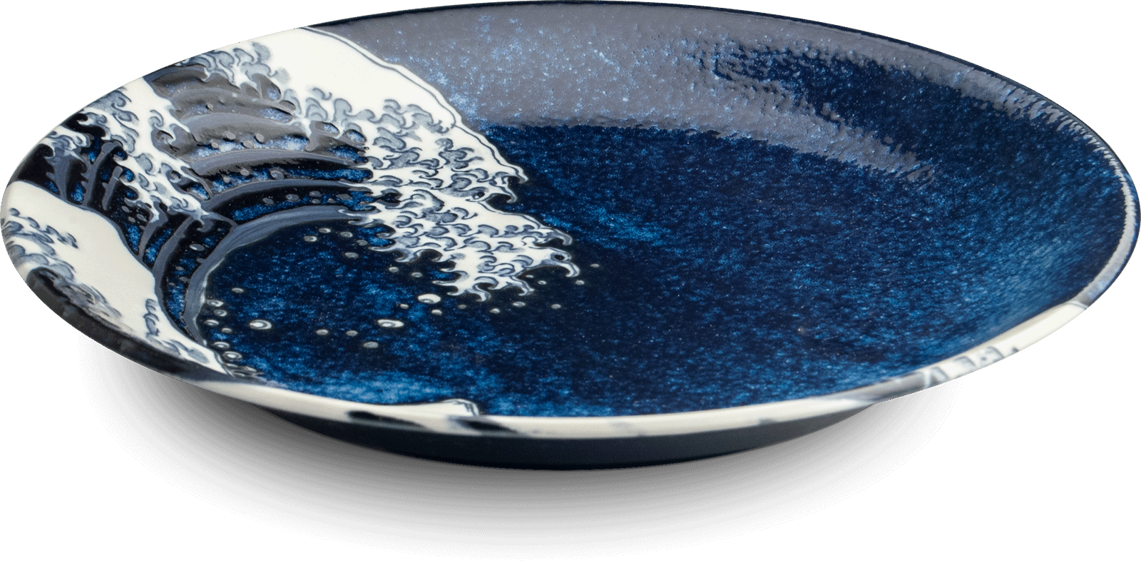 Hokusai Tallrik Blå Ø25 cm | H3,5 cm
