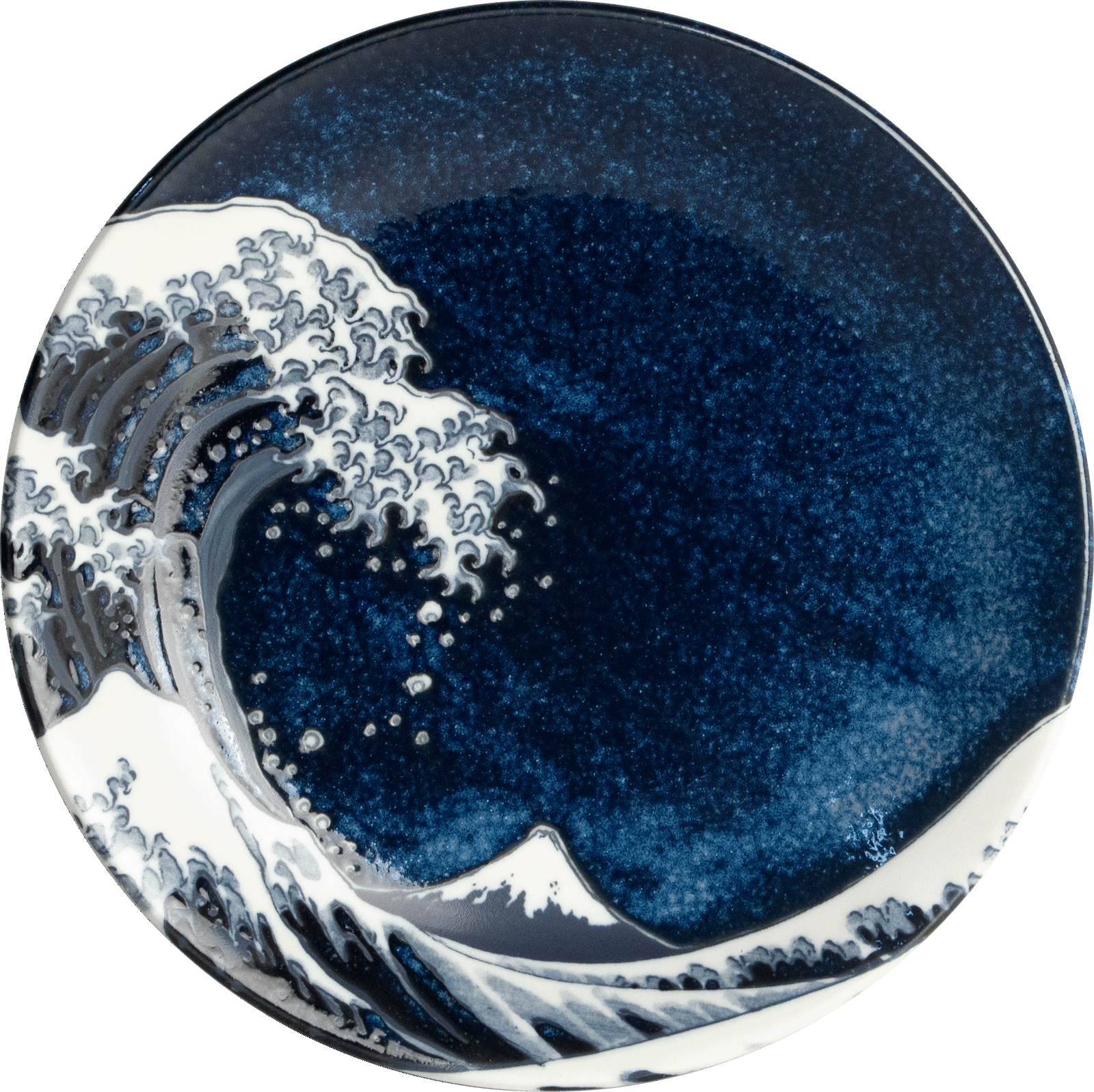 Hokusai Tallrik Blå Ø25 cm | H3,5 cm