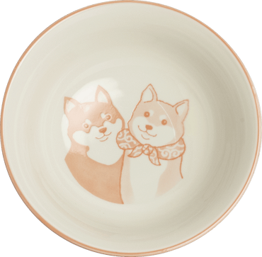 Skål med Shiba-motiv. Storlek: Ø21 cm | H8 cm.