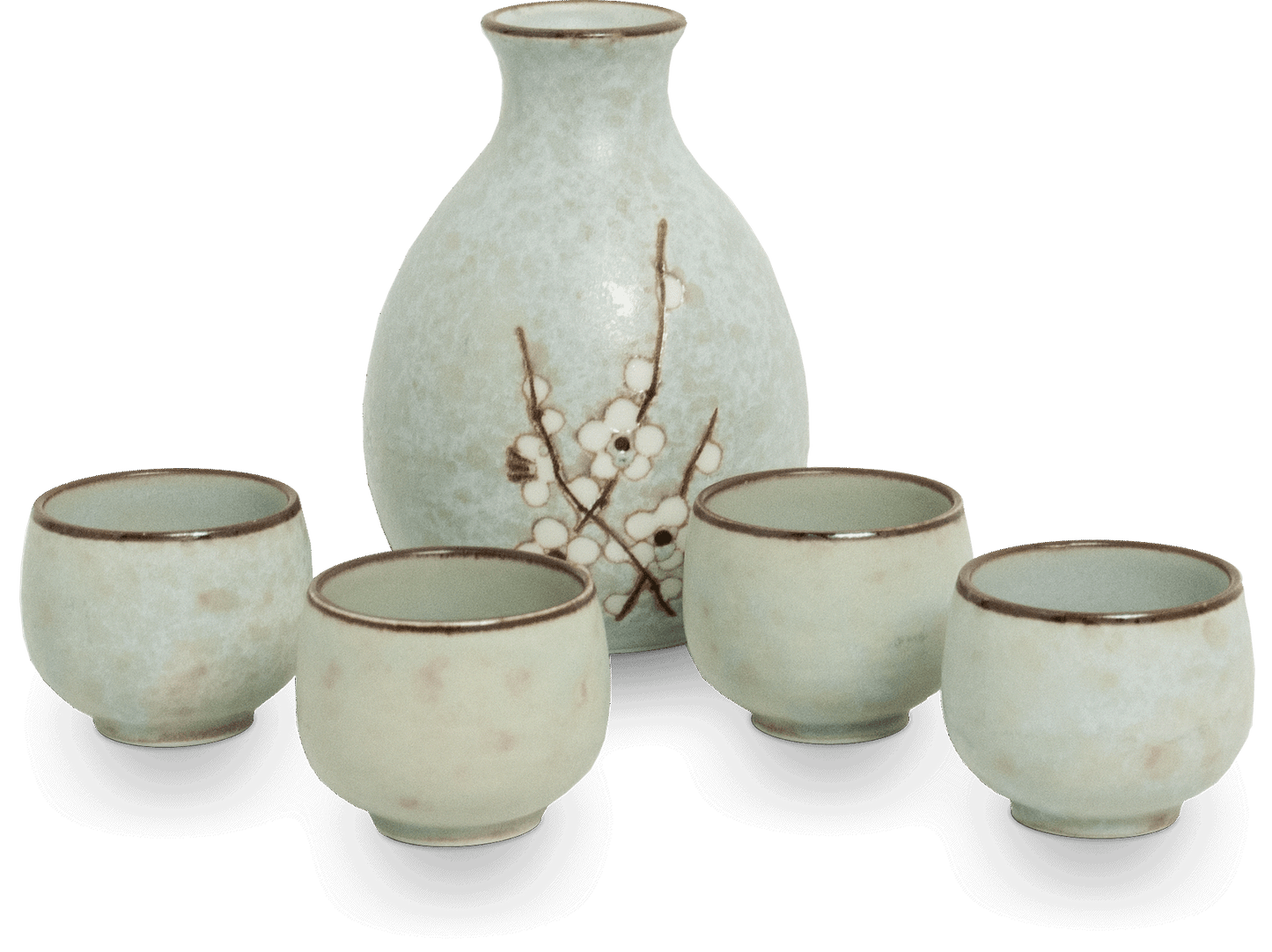 Japansk sake Hana Turkosblå Körsbärsblommor