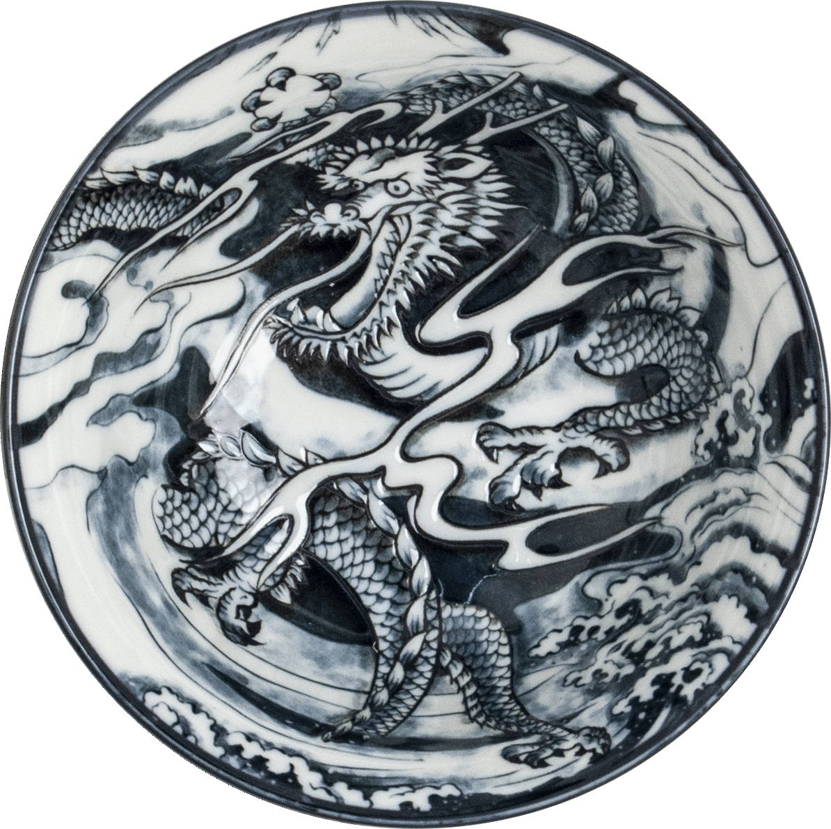 Udonskål Svart Drake Ø15 cm | H7 cm