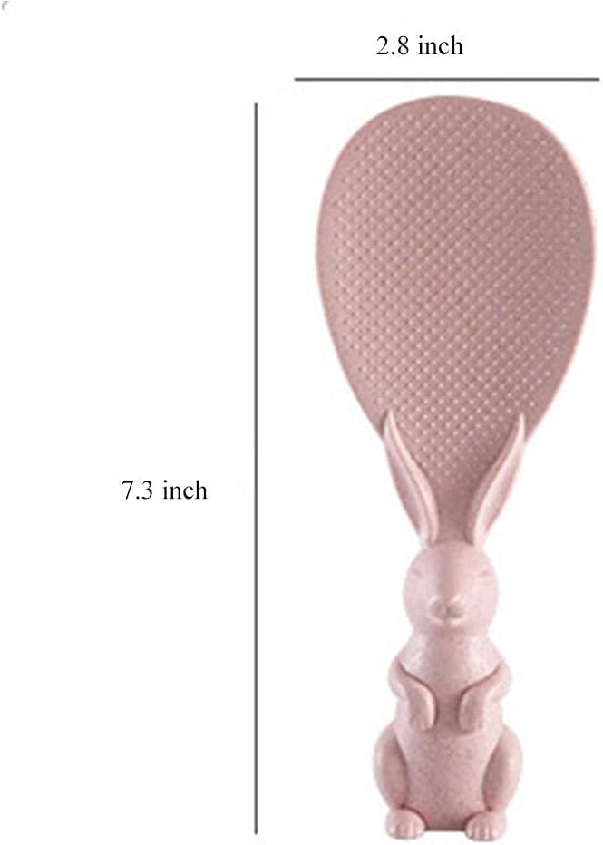 Ris slev med fot 18cm kanin (osorterad)
