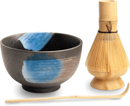 Matchaset med Kurosuishou-design. Storlek: Ø13 cm | H7 cm.