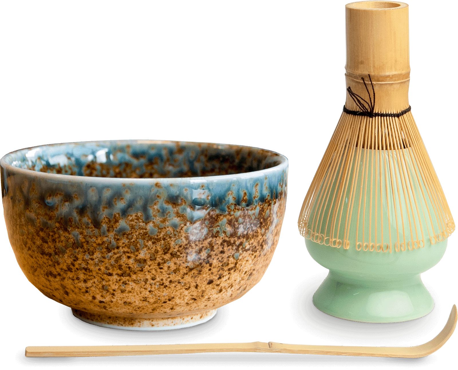 Matchaset med Ki-design. Storlek: Ø13 cm | H7 cm.