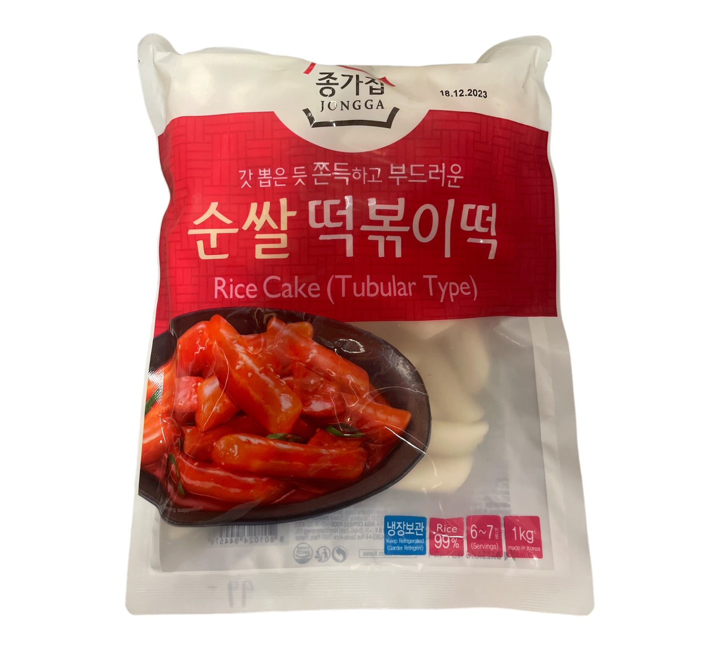 Jongga riskaka skivor 1kg Topokki