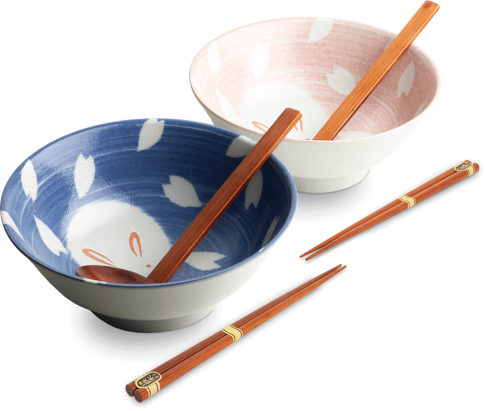 Ramen skålsset i rosa och blå. Storlek: Ø21 cm | H8 cm.