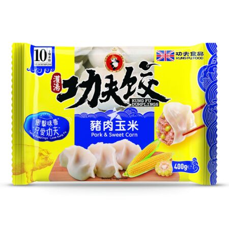 Frysta Dumplings Fläsk & majs 400g, Kung Fu Foods