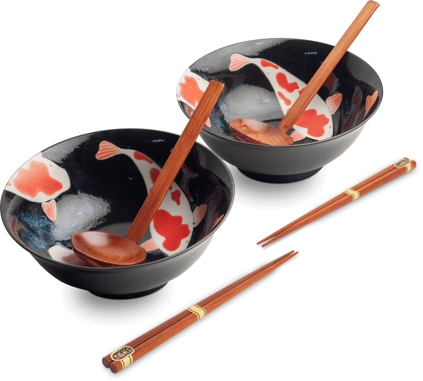 Ramen skålsset med Koi-motiv. Storlek: Ø21 cm | H9 cm.