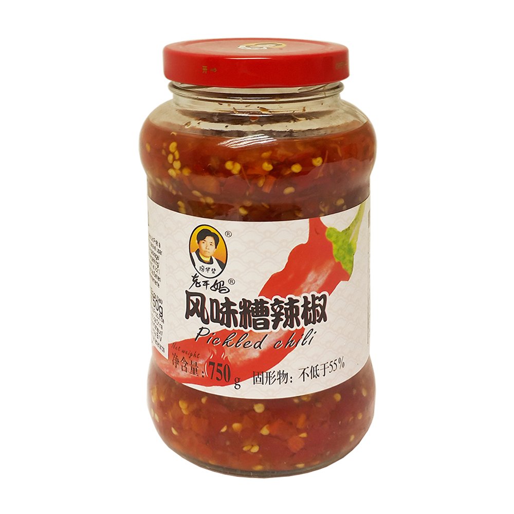 Inlagd Chilipasta 750g, lao gan ma