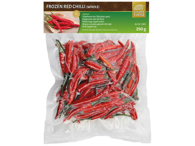Fryst Röd Chili 250g, Golden Turtle