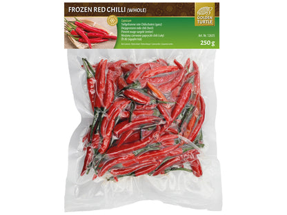 Fryst Röd Chili 250g, Golden Turtle